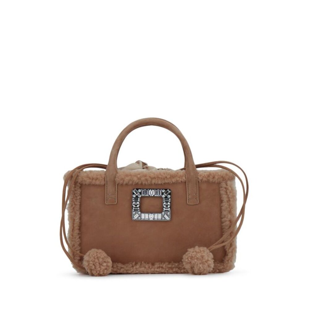 Roger Vivier Women Viv' Skate Shearling Top Handle